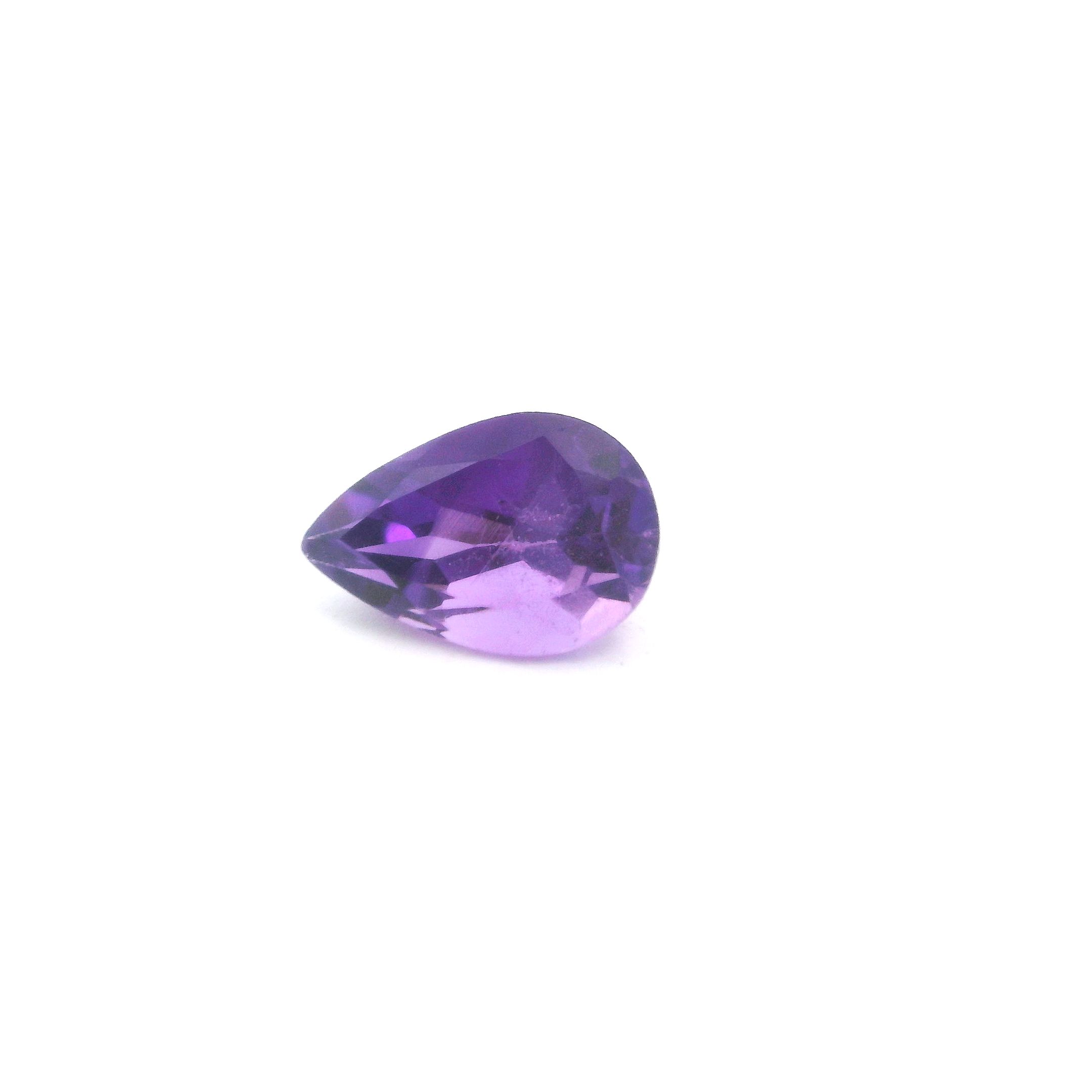 Ametyst 1,40 ct, purpurowy, szlif gruszka