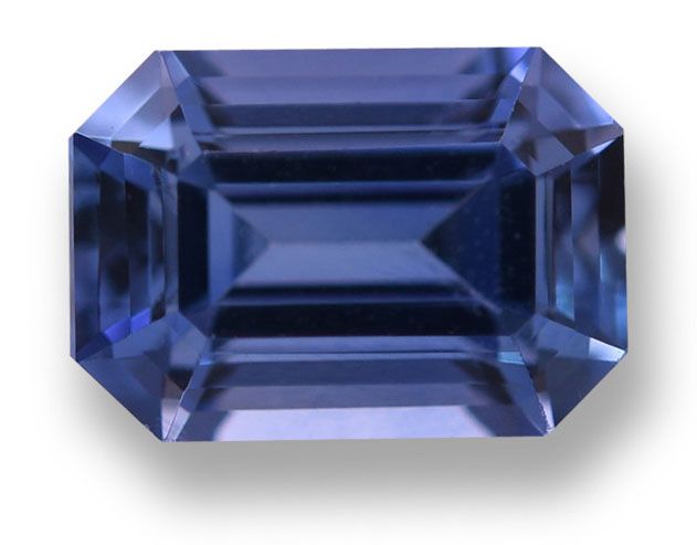Szafir 1,00 ct, niebieski, szlif szmaragdowy