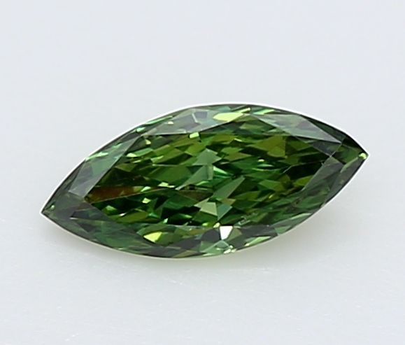 0.19 CT Fancy Vivid Green MARQUISE