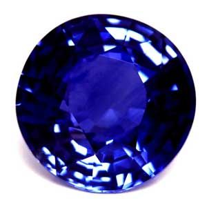 Szafir 2,06 ct, niebieski, szlif okrągły