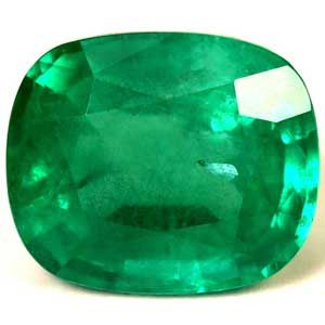 Szmaragd 3,96 ct, zielony, szlif cushion