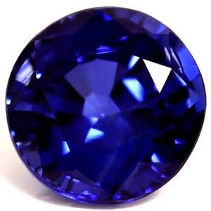 SAPPHIRE FACETED 0.96ct BLUE Intense Blue EC SRILANKA HEATED