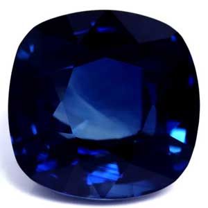 Szafir 7,20 ct, niebieski, szlif cushion