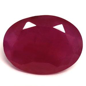 Rubin 1,40 ct, czerwony, szlif owalny
