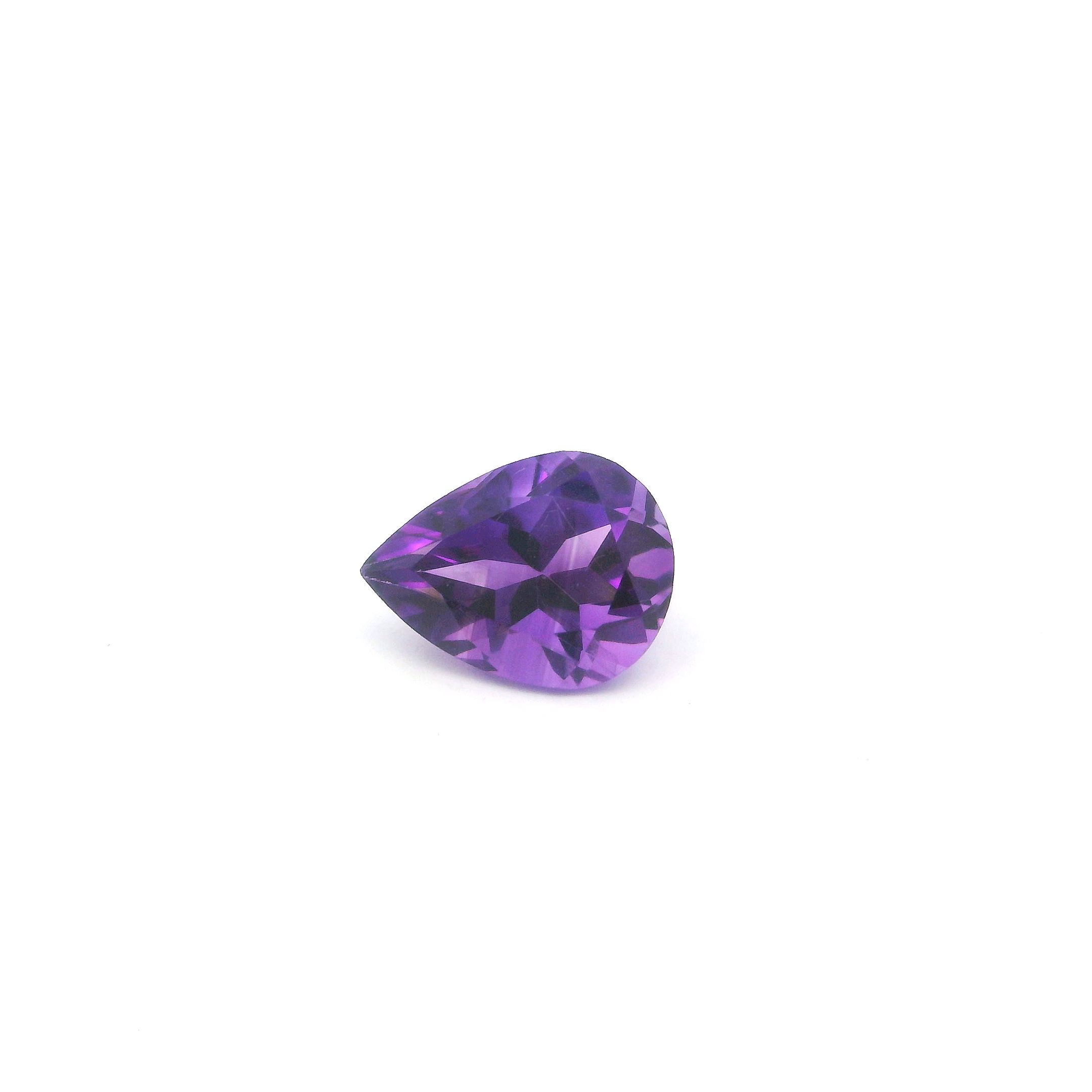 Ametyst 1,65 ct, purpurowy, szlif gruszka