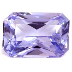 Szafir 2,26 ct, purpurowy, szlif szmaragdowy