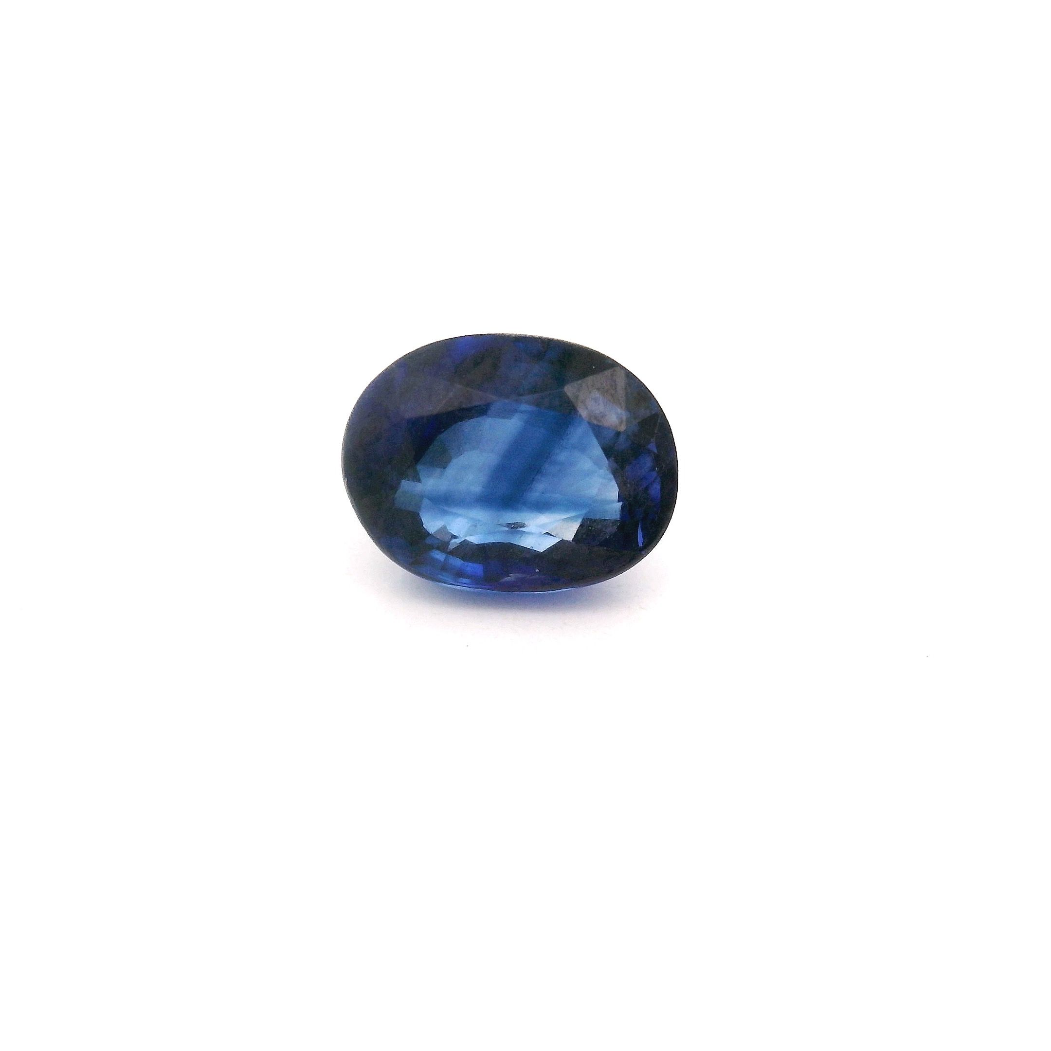 Szafir 1,86 ct, niebieski, szlif owalny