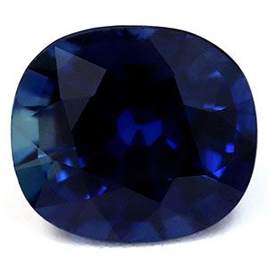 Szafir 3,13 ct, niebieski, szlif cushion