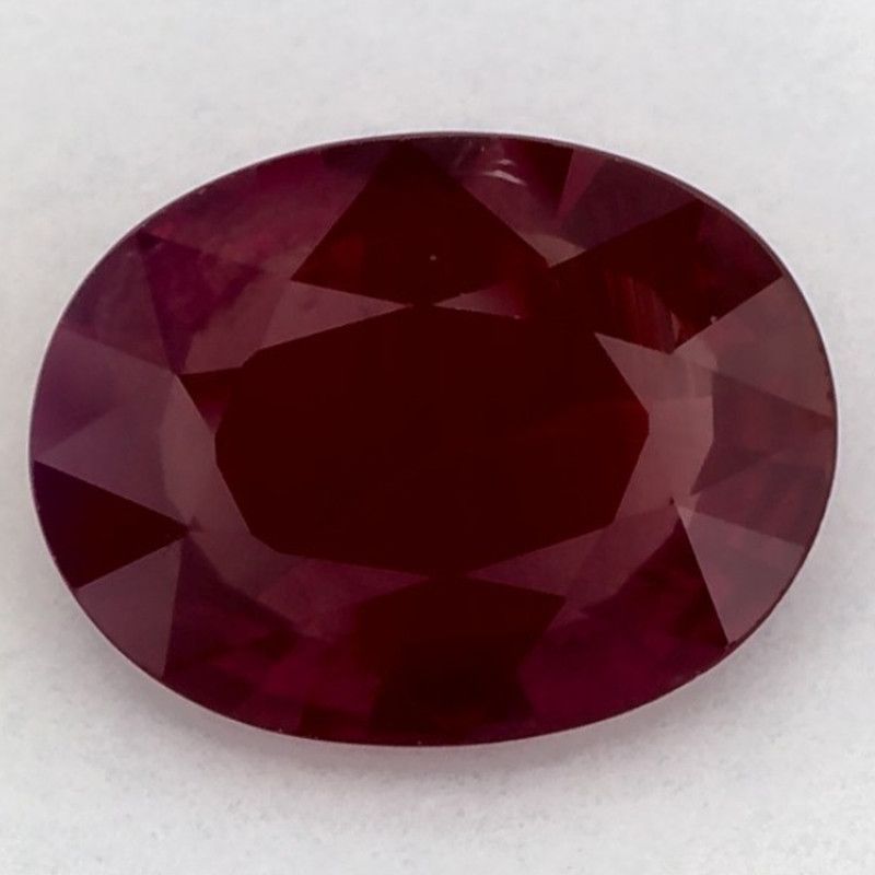 Rubin 1,89 ct, czerwony, szlif owalny