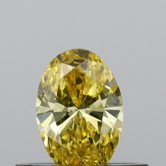 0.33 CT Fancy Vivid Yellow OVAL