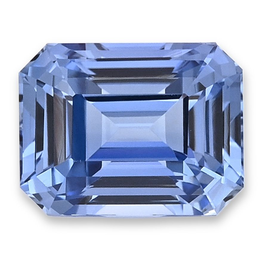 Szafir 4,57 ct, niebieski, szlif szmaragdowy
