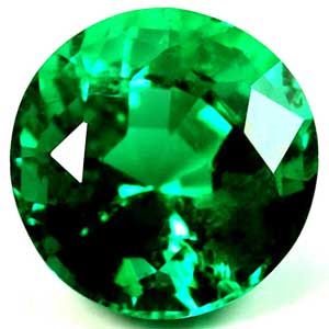 Szmaragd 1,61 ct, zielony, szlif okrągły