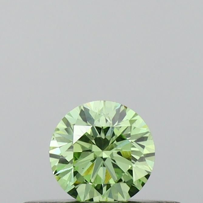 0.22 CT Fancy Vivid Green ROUND