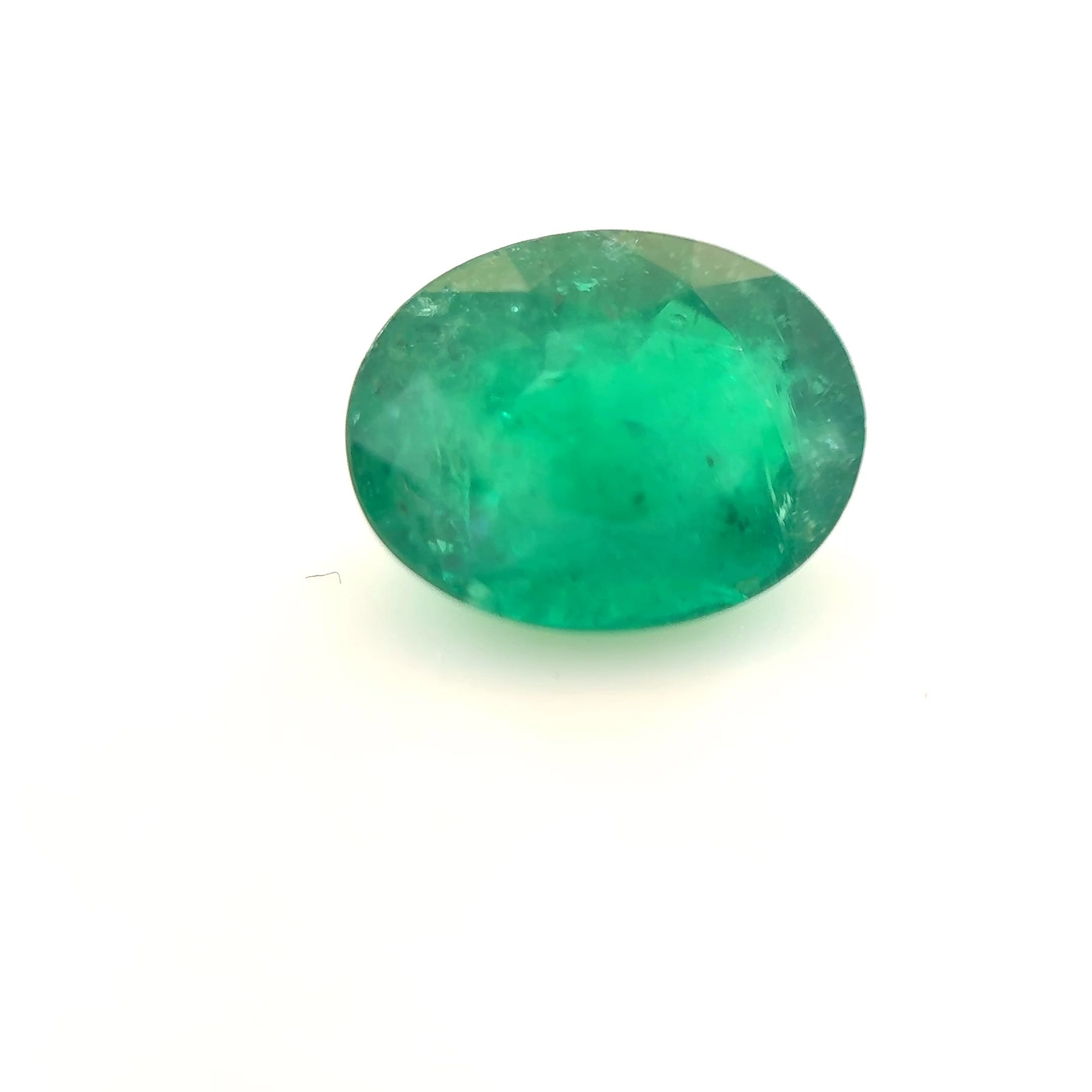 Szmaragd 1,82 ct, zielony, szlif owalny