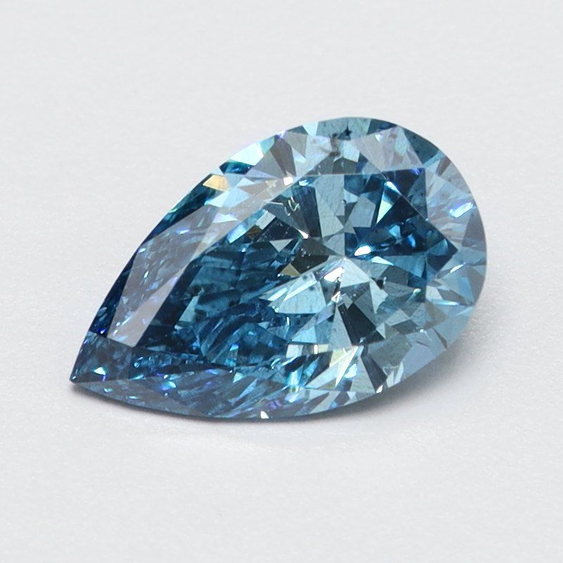 0.36 CT Fancy Vivid Blue PEAR