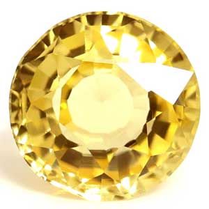 Szafir 1,03 ct, żółty, szlif okrągły
