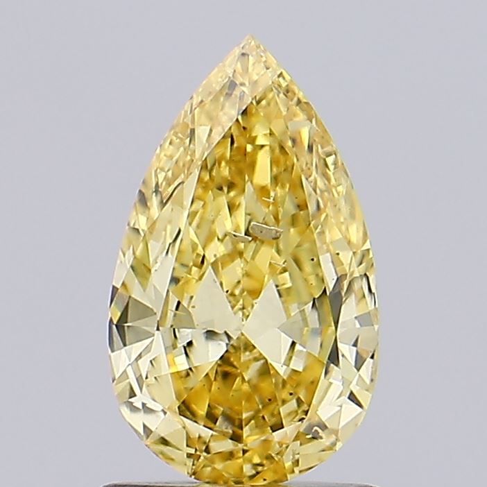 0.96 CT Fancy Vivid Yellow PEAR