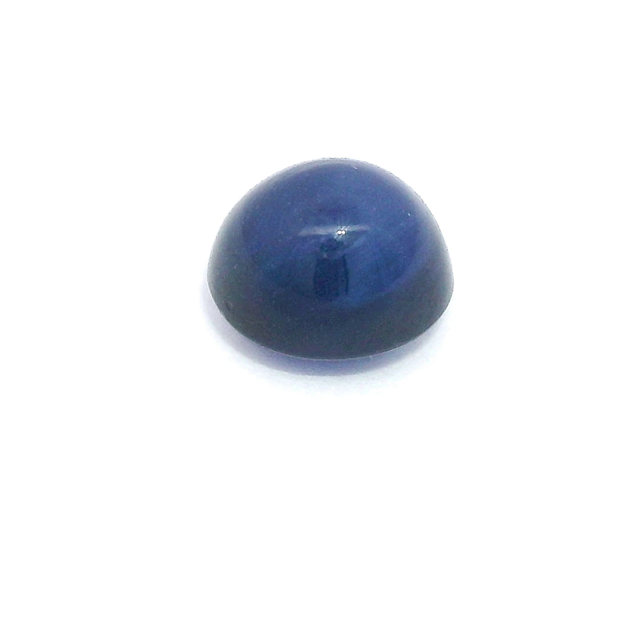 Szafir 2,23 ct, niebieski, kaboszon