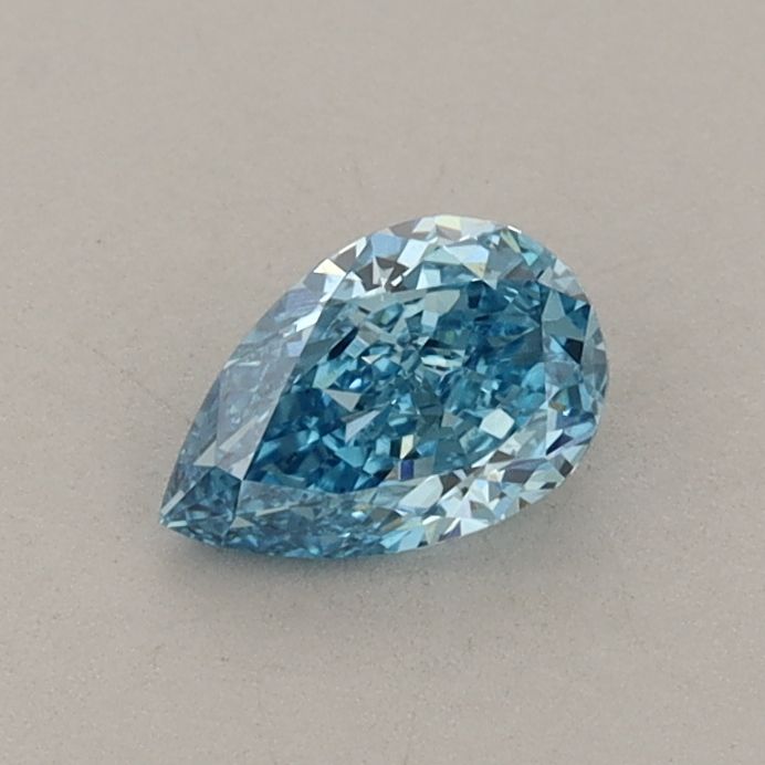 0.44 CT Fancy Vivid Blue PEAR