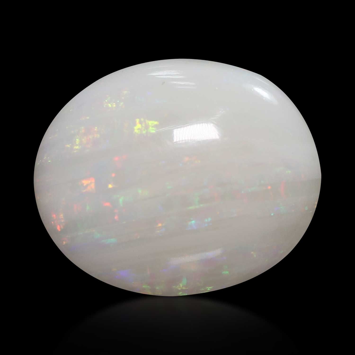 OPAL CABOCHON 10.44ct WHITE MI AUSTRALIA NONE