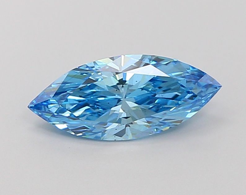 1.12 CT Fancy Vivid Blue MARQUISE
