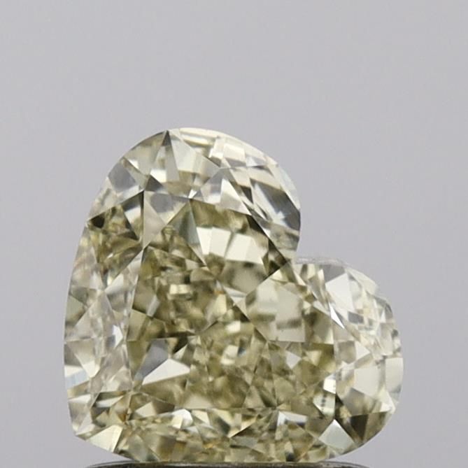 1.1 CT Fancy Light Gray Yellow HEART