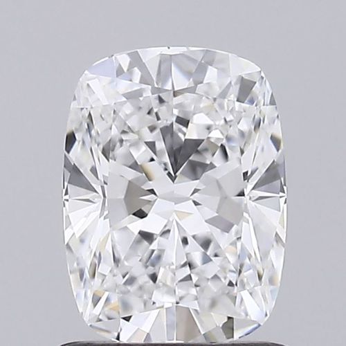 1.01-carat cushion diamond with D color, null cut, and VS1 clarity.