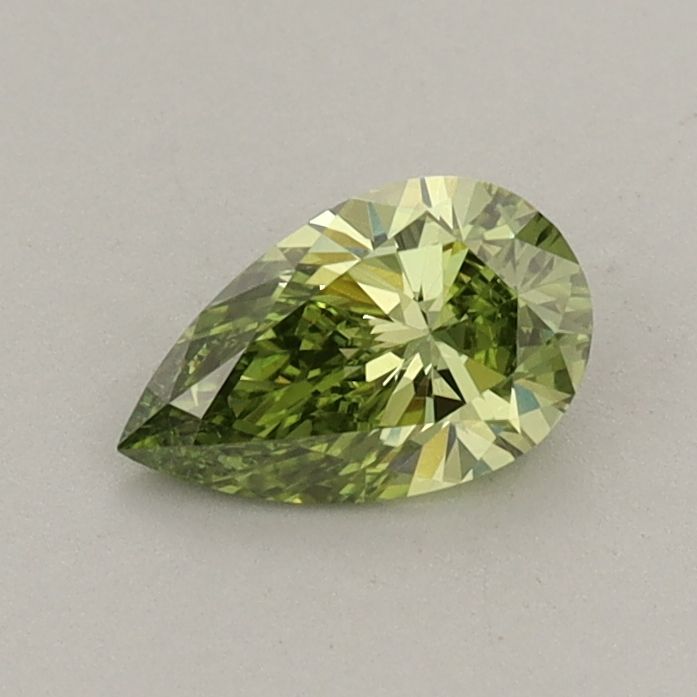0.48 CT Fancy Vivid Green PEAR