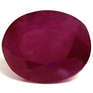Rubin 4,85 ct, czerwony, szlif owalny