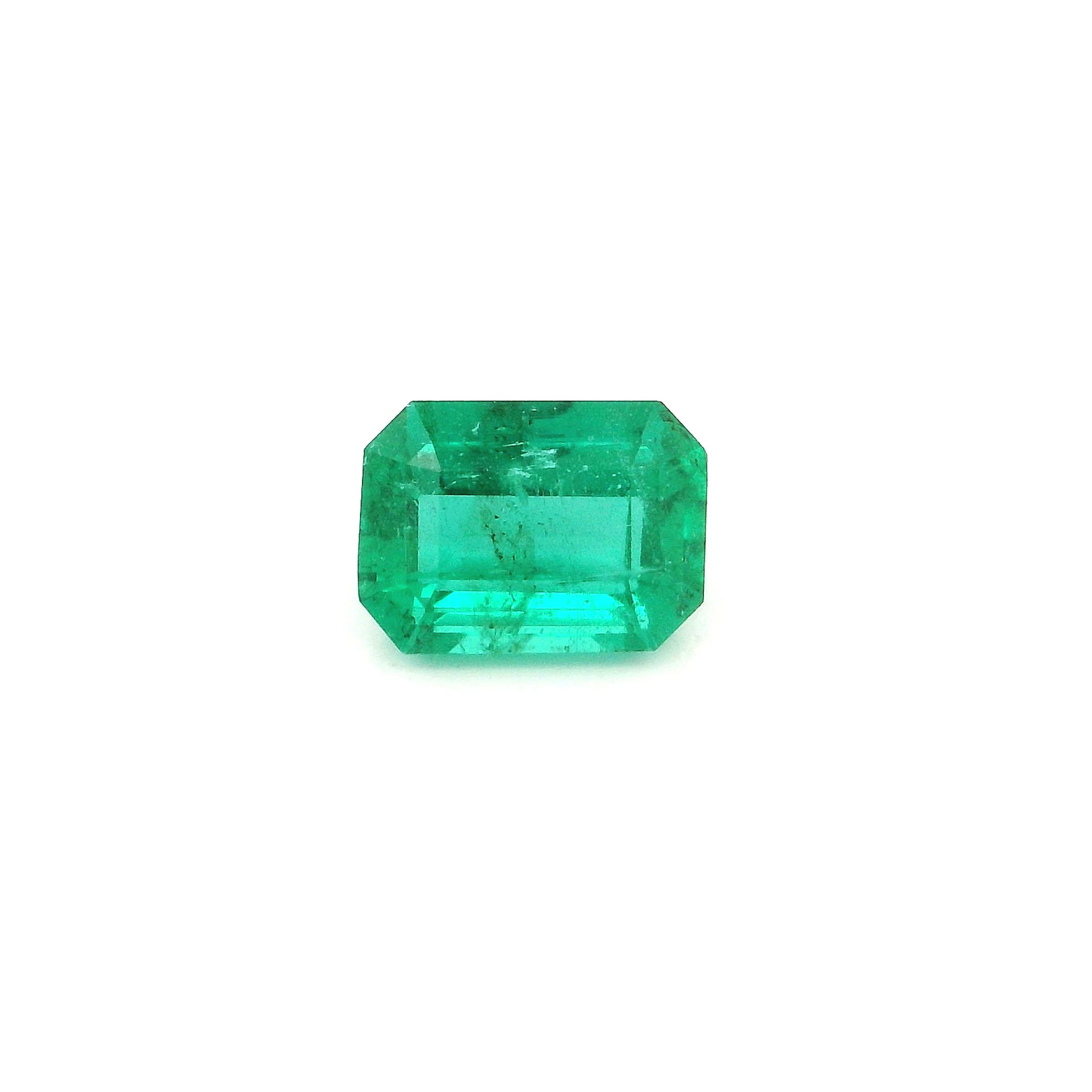 0.86 ct Octagonal Emerald