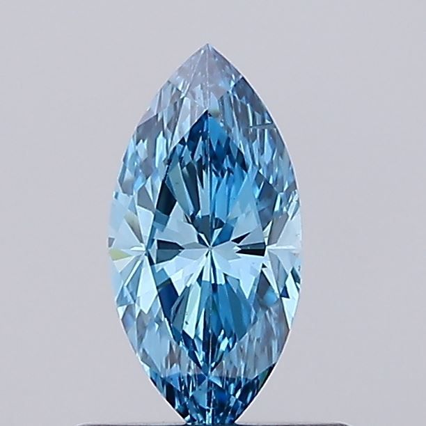 0.49 CT Fancy Vivid Blue MARQUISE