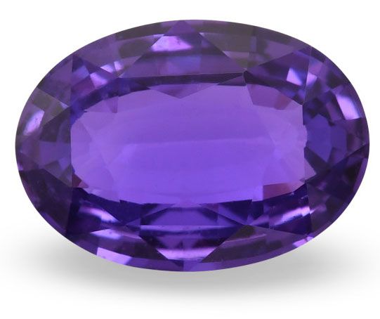 Szafir 3,29 ct, purpurowy, szlif owalny