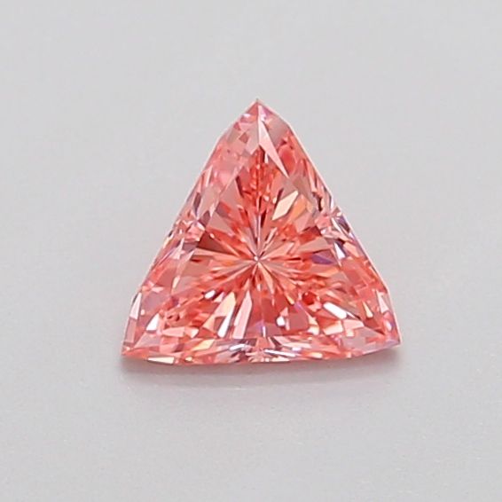 0.37 CT Fancy Intense Orangey Pink TRILLIANT