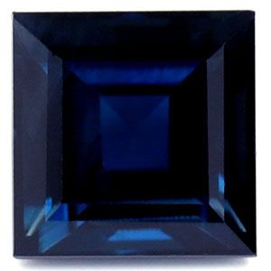 Szafir 1,55 ct, niebieski, szlif kwadratowy