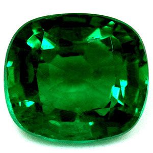 Szmaragd 1,23 ct, zielony, szlif cushion