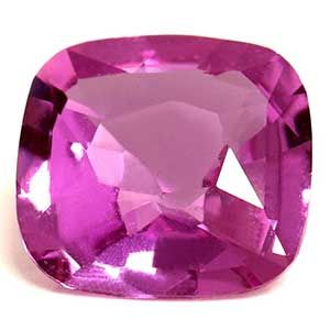 Szafir 1,61 ct, różowy, szlif cushion
