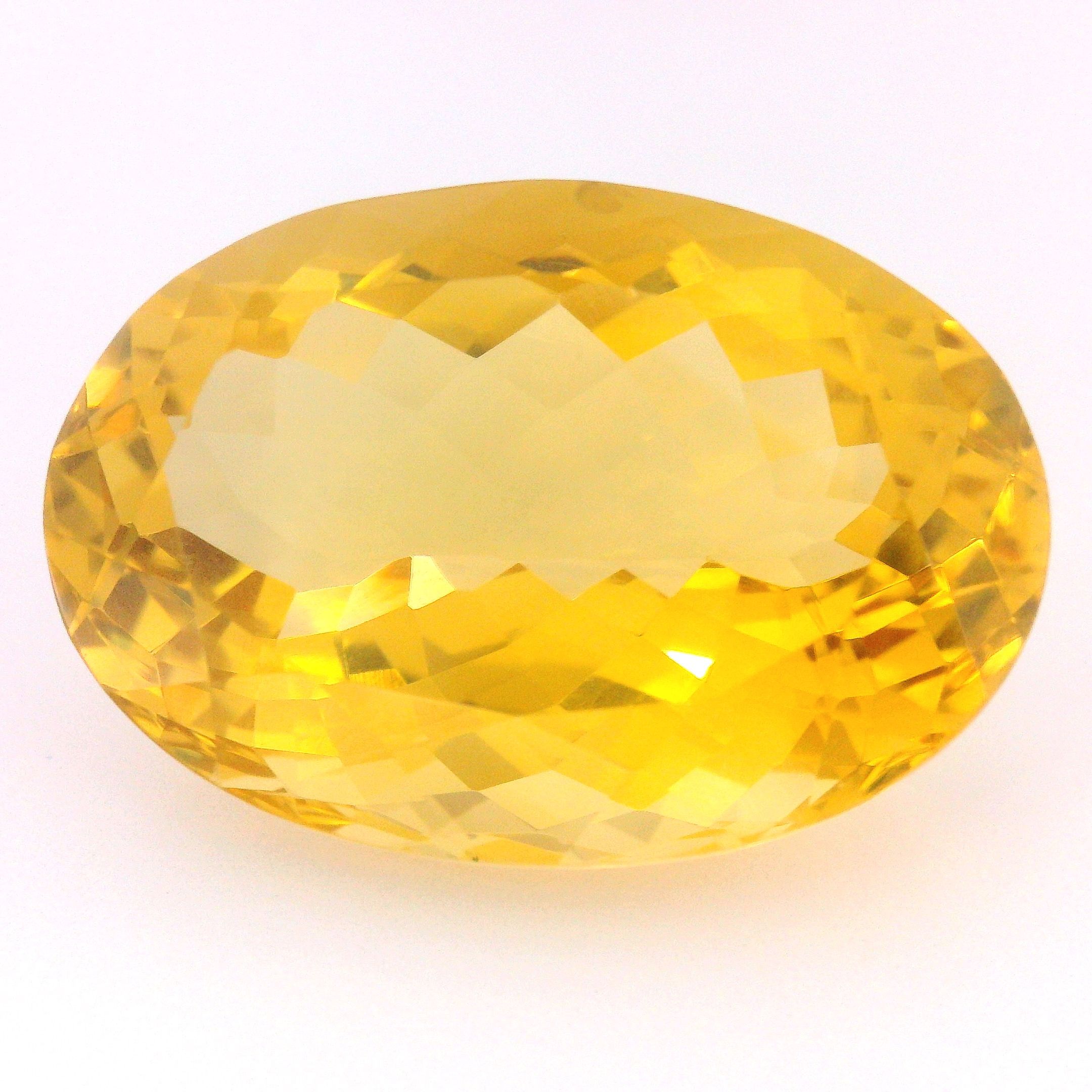 Cytryn 34,78 ct, żółty, szlif owalny