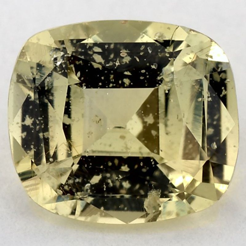 Szafir 2,00 ct, zielony, szlif cushion