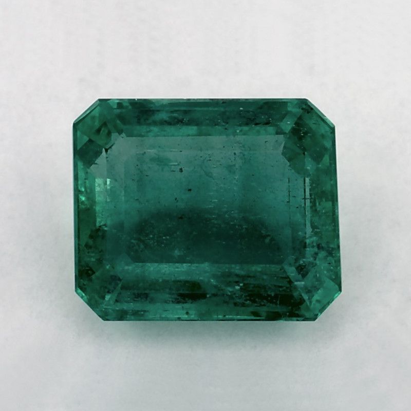 Szmaragd 3,11 ct, zielony, szlif ośmiokątny