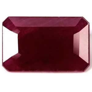 Rubin 7,13 ct, czerwony, szlif szmaragdowy