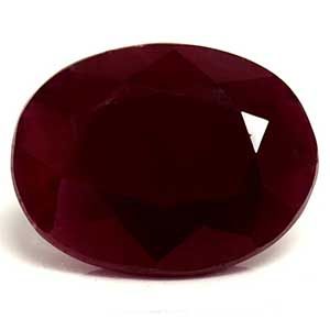 Rubin 3,37 ct, czerwony, szlif owalny