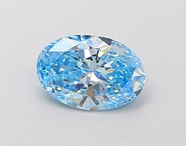 0.5 CT Fancy Vivid Blue OVAL