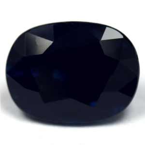 Szafir 3,92 ct, niebieski, szlif cushion