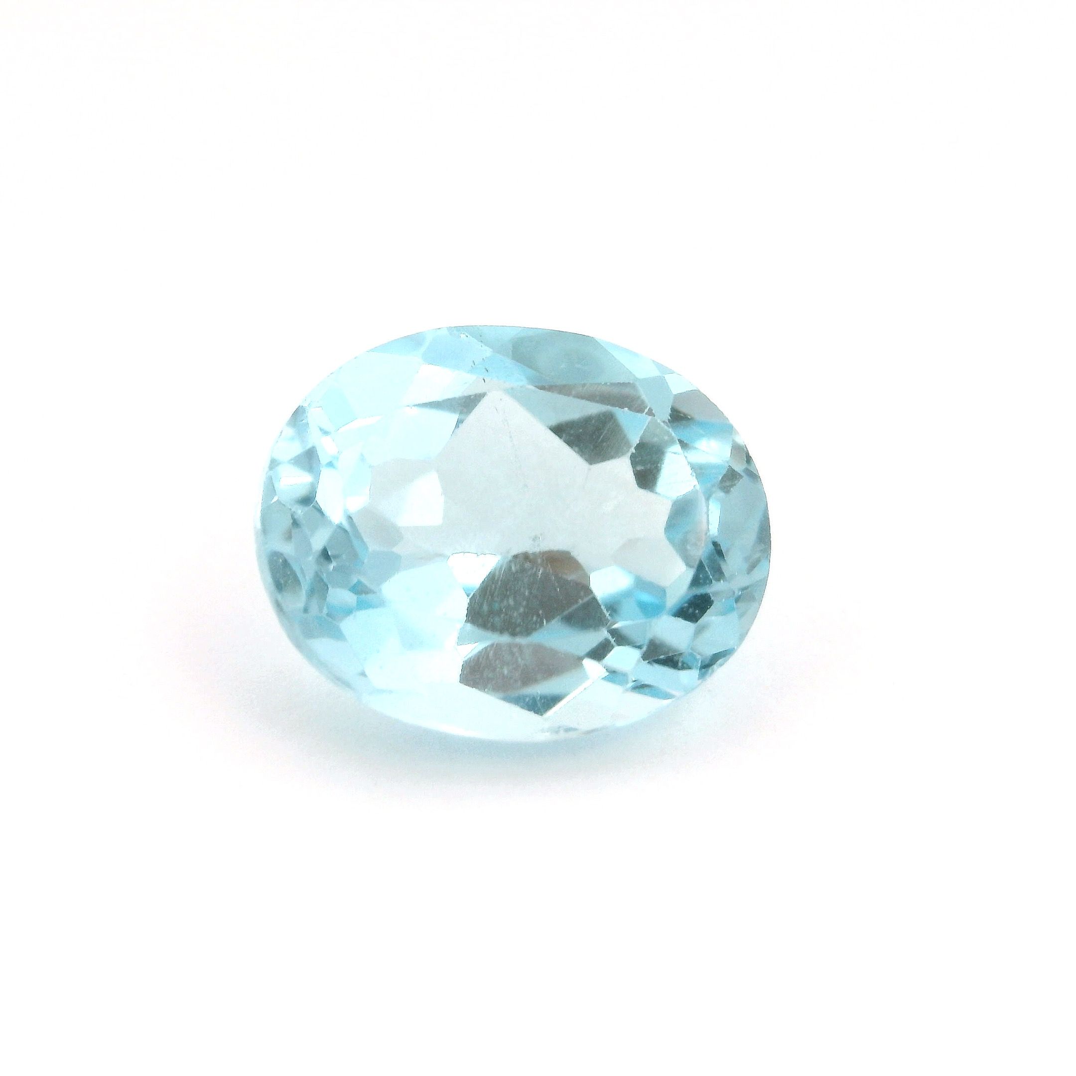 Topaz 5,91 ct, niebieski, szlif owalny