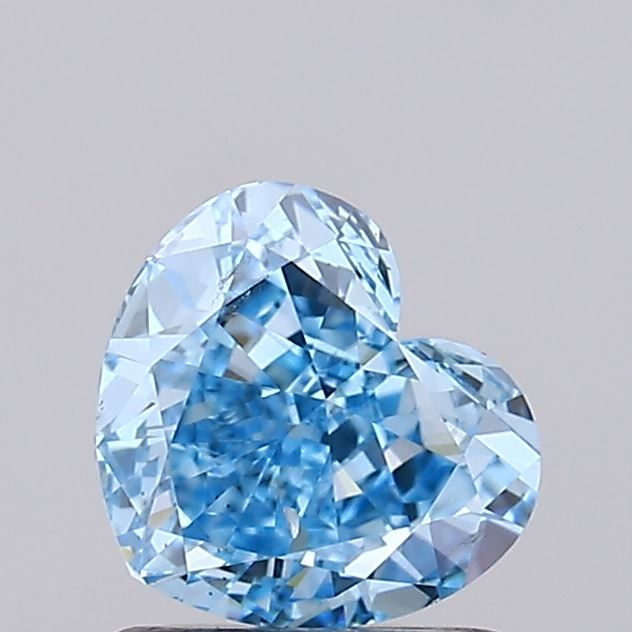 1.02 CT Fancy Vivid Blue HEART