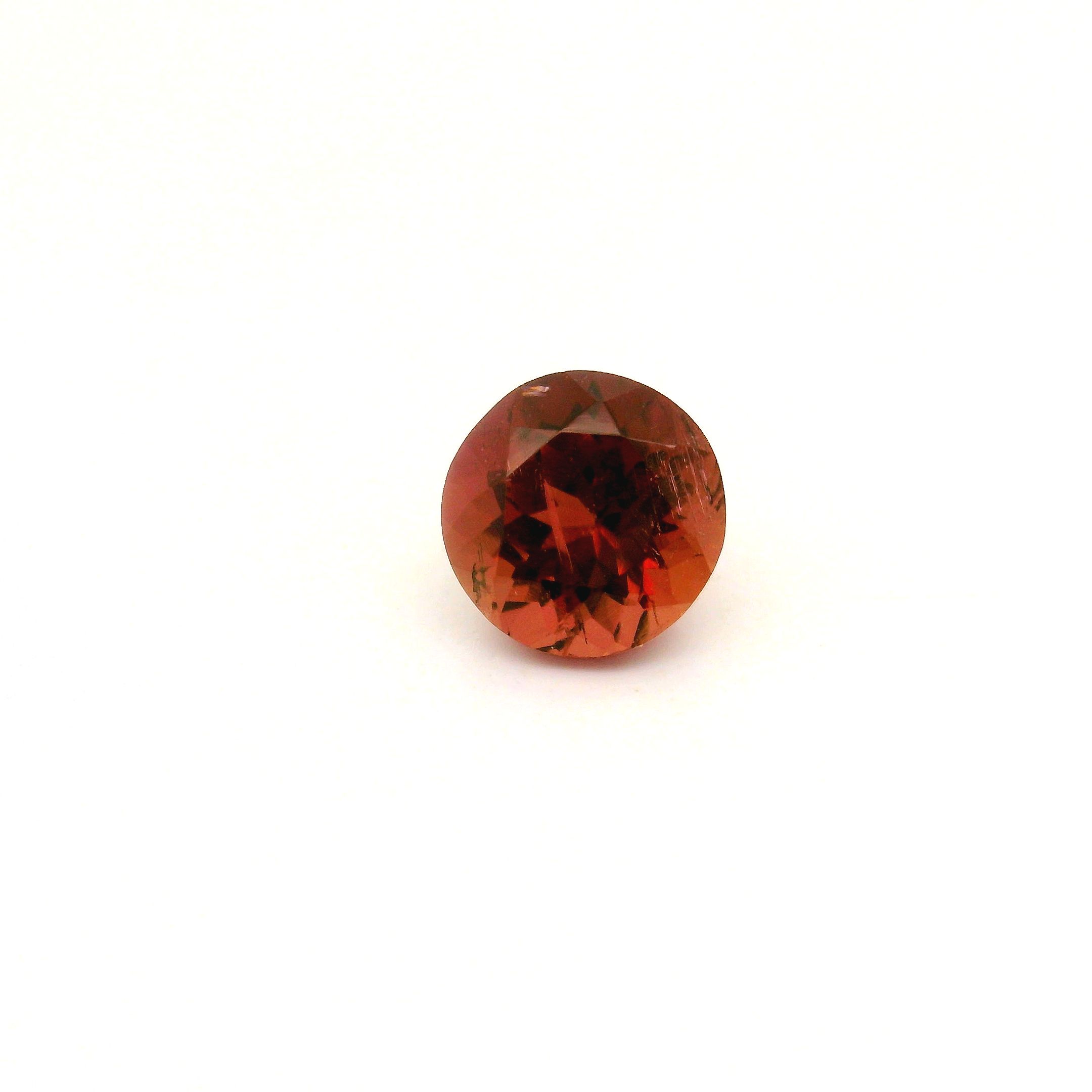 Turmalin 1,28 ct, różowy, szlif okrągły