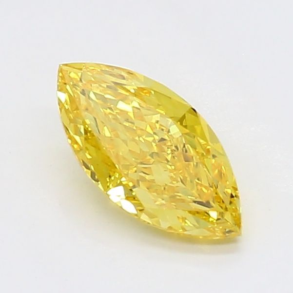 0.42 CT Fancy Vivid Yellow MARQUISE