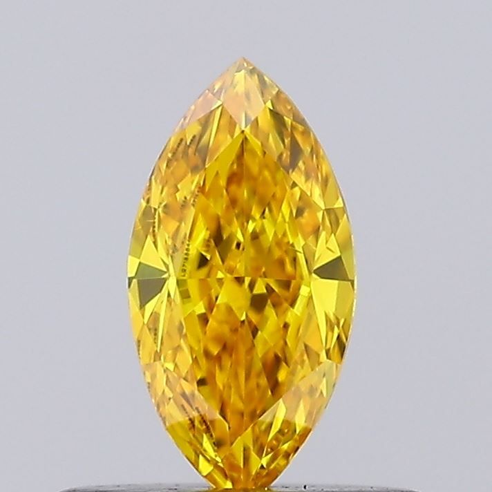 0.41 CT Fancy Vivid Yellow MARQUISE