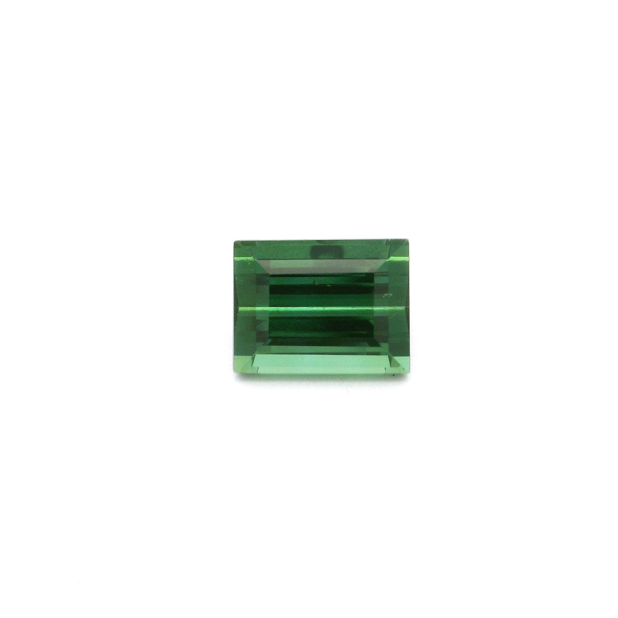 Turmalin 2,22 ct, zielony, szlif prostokątny
