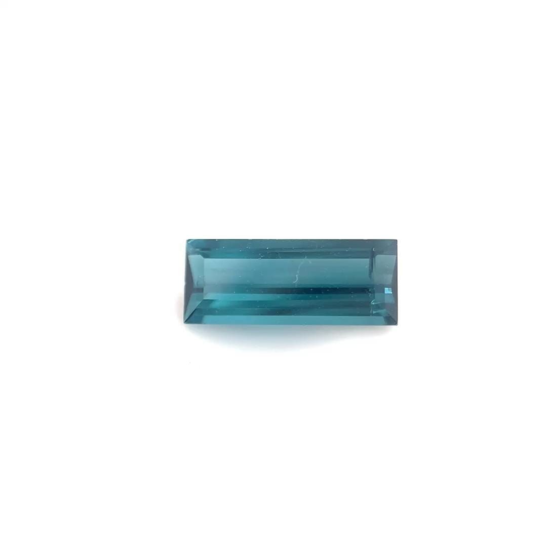 Turmalin 1,09 ct, niebieski, szlif bagietka